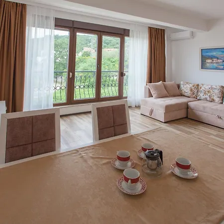 Ferienwohnung Rosmarino Sveti Stefan Exterior foto